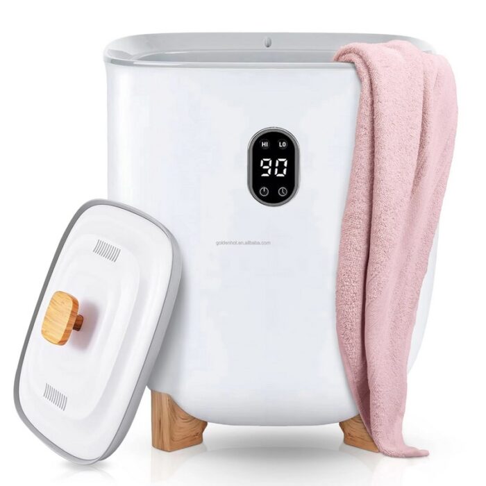 E1676 20L Upscale Towel Warmer Bucket with Stainless for Hotel or Home Bathroom