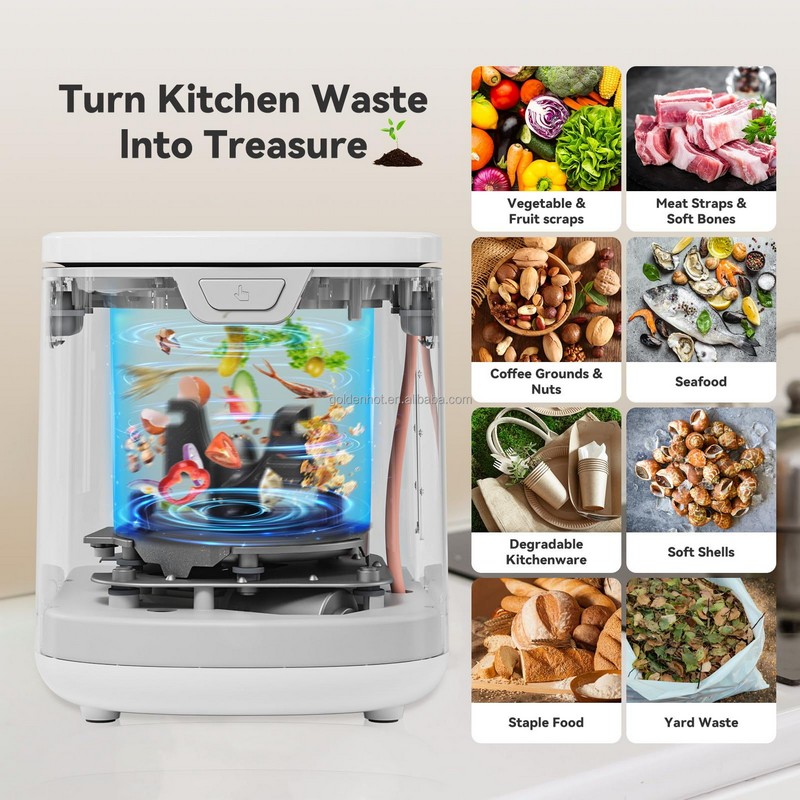 3.5L electric countertop composting device