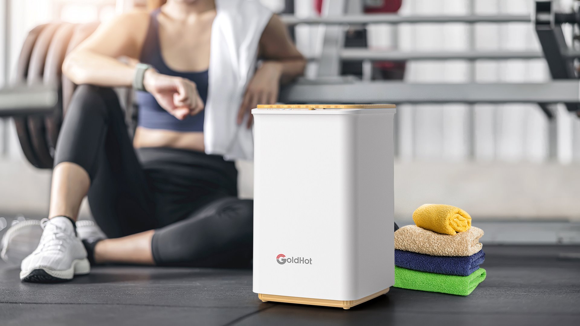 Smart Towel Warmer Bucket for Post-Workout Relief